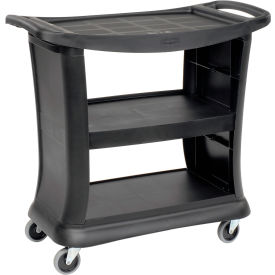 Rubbermaid® Service Cart w/3 Shelves & Enclosed Ends 300 lb. Cap 39