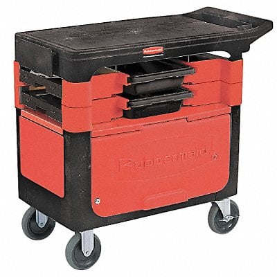 Mobile Cab Bench Plastic 38 W 19-1/4 D MPN:FG618088BLA