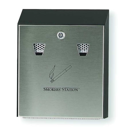 Cigarette Receptacle, Black, 1.5 gal MPN:FGR1012EBK