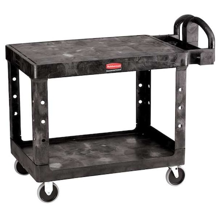 Hd Ergo Utility Cart Flat Shelf Med Bla MPN:FG452500BLA