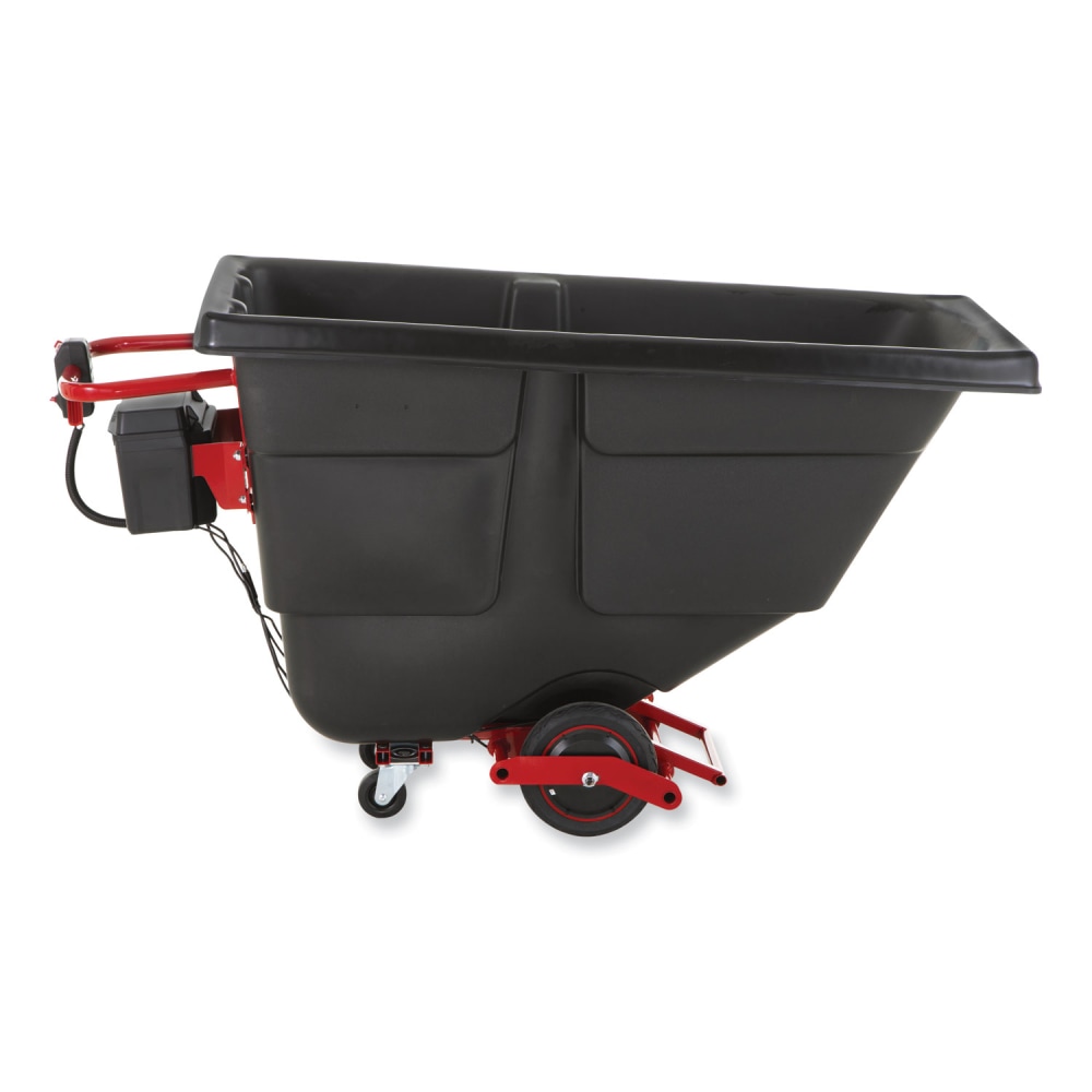 Rubbermaid Commercial Motorized Roto Tilt Truck, 101 gal, 850 lb Capacity, Plastic, Black MPN:2173519
