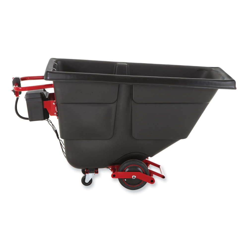 Rubbermaid Commercial Motorized Roto Tilt Truck, 202 gal, 1, 000 lb Capacity, Plastic, Black MPN:2173662