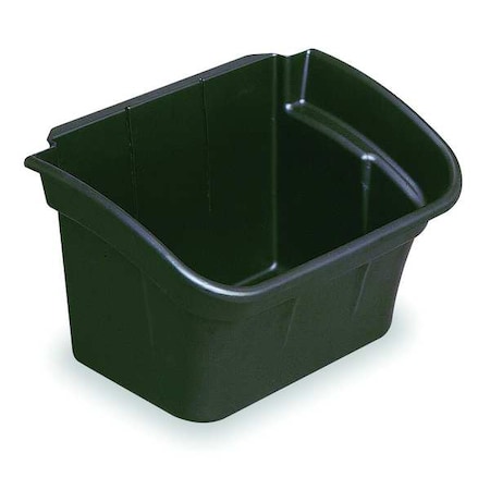 Utility Bin, 4 gal., Black, 17 In. W MPN:FG335488BLA