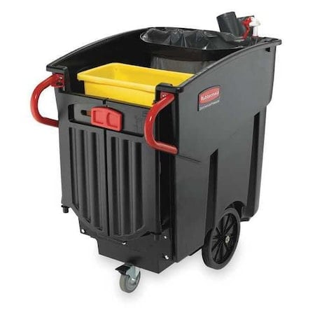 Mobile Waste Collector, Refuse, Black, 120G MPN:FG9W7300BLA