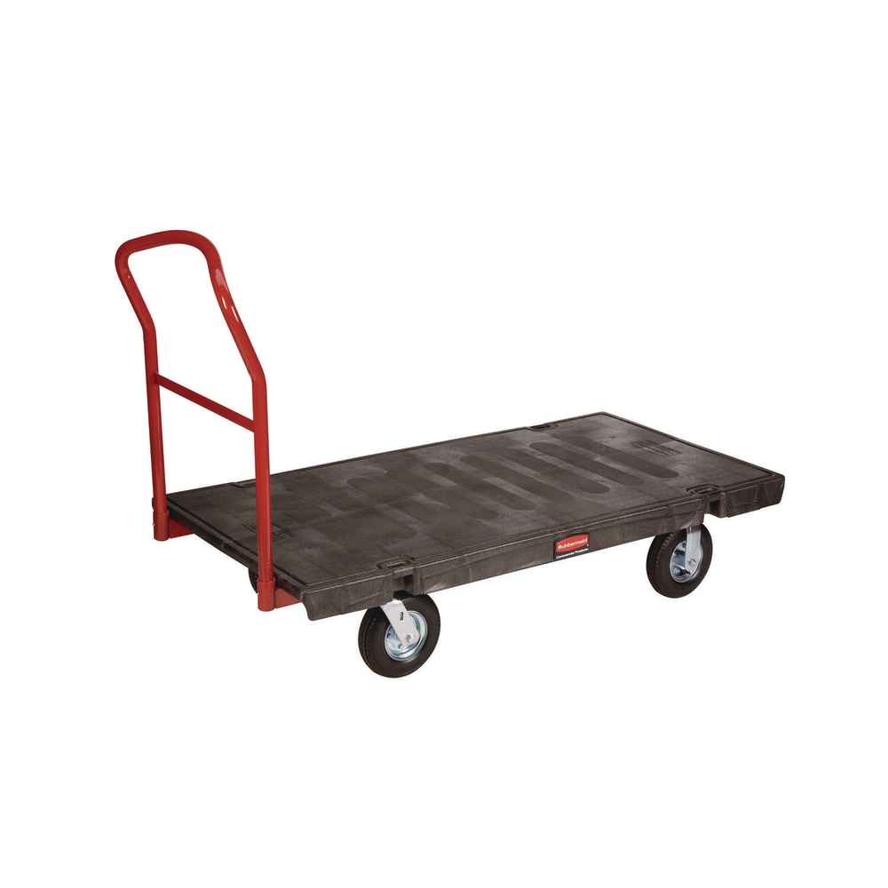 Rubbermaid Commercial Heavy-Duty Platform Truck Cart, 1, 200 lb Capacity, 24 x 48 Platform, Black MPN:FG443610BLA