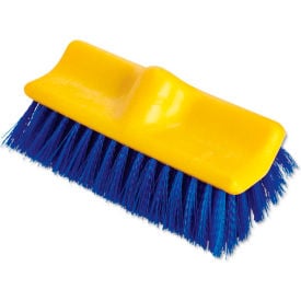 Rubbermaid® Bi-Level Deck Scrub Brush Blue Polypropylene Bristles 10