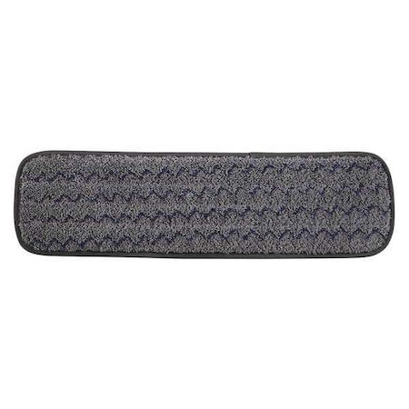 20.8 in L Flat Mop Pad, Hook-and-Loop Connection, Gray, Microfiber MPN:1863895