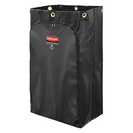Janitorial Cart Vinyl Bag, 24 gal Cap, Blk MPN:1966720