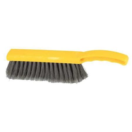2 in W Bench Brush, Medium, 4 1/2 in L Handle, 8 in L Brush, Gray, Plastic, 12 1/2 in L Overall MPN:FG634200SILV