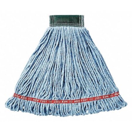 5 in String Wet Mop, 20 oz Dry Wt, Side Gate Connection, Looped-End, Blue, Cotton/Synthetic MPN:FGA25206BL00