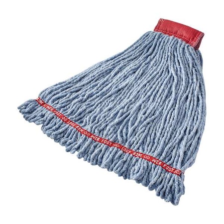 5 in String Wet Mop, 28 oz Dry Wt, Side Gate Connection, Looped-End, Blue, Synthetic MPN:FGA25306BL00