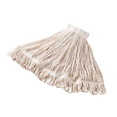 5 in String Wet Mop, 18 oz Dry Wt, Side Gate Connection, Looped-End, White, Cotton, PK6 MPN:FGD15306WH00