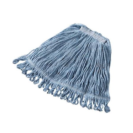 1in String Wet Mop, 16oz Dry Wt, Slide On Connection, Loop-End, Blue, Cotton/Synthetic, FGD21206BL00 MPN:FGD21206BL00