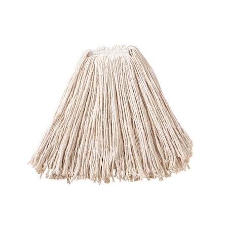 1 in String Wet Mop, 24 oz Dry Wt, Slide On Connection, Cut-End, White, Cotton, FGF11800WH00 MPN:FGF11800WH00
