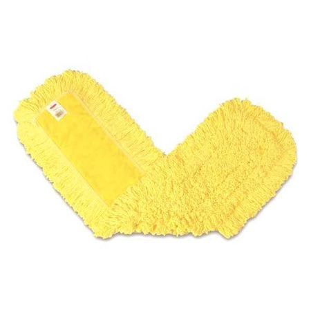 36 in L Dust Mop, Looped-End, Yellow, Cotton/Synthetic MPN:FGJ15500YL00