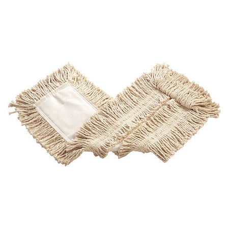 24 in L Dust Mop, Cut-End, White, Cotton MPN:FGL25300WH00