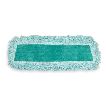 18 in L Dust Mop, Hook-and-Loop Connection, Fringe End, Green, Microfiber, FGQ40820GR00 MPN:FGQ40820GR00