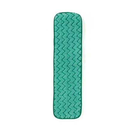 18 in L Dust Mop, Hook-and-Loop Connection, Pad End, Green, Microfiber, FGQ41200GR00 MPN:FGQ41200GR00