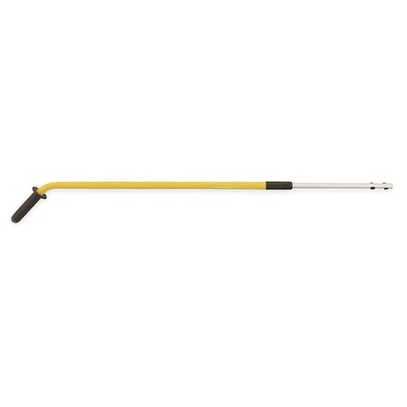 42 in to 72 in Quick Change Telescopic Handle, 1 1/8 in Dia, Yellow, Aluminum MPN:FGQ760000000