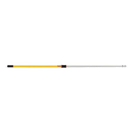 48 in to 96 in Threaded Extension Handle, 1 1/4 in Dia, Yellow, Aluminum MPN:FGQ76500YL00