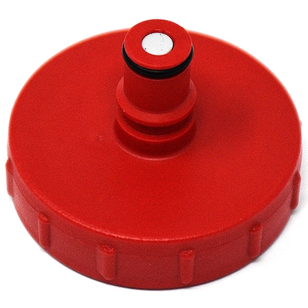 Pulse Red Cap, Polypropylene, 2 1/2