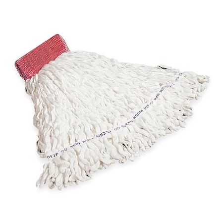 5 in String Wet Mop, 20 oz Dry Wt, Side Gate Connection, Looped-End, White, Polyester/Rayon MPN:FGT30000WH00