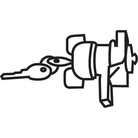 Lock and Key For Janitor Cart MPN:GRFG6181L20000