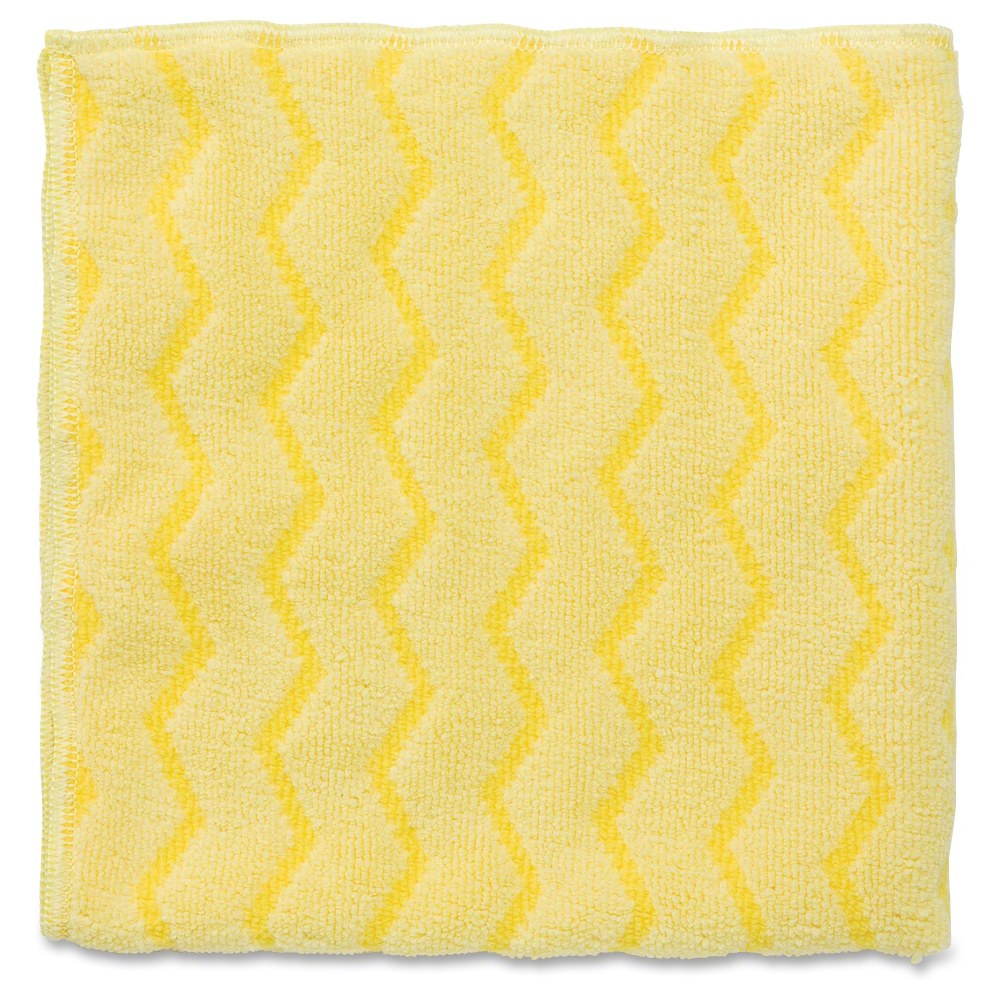 Rubbermaid HYGEN Microfiber Bathroom Cloth, 16in x 16in, Yellow MPN:Q610EA