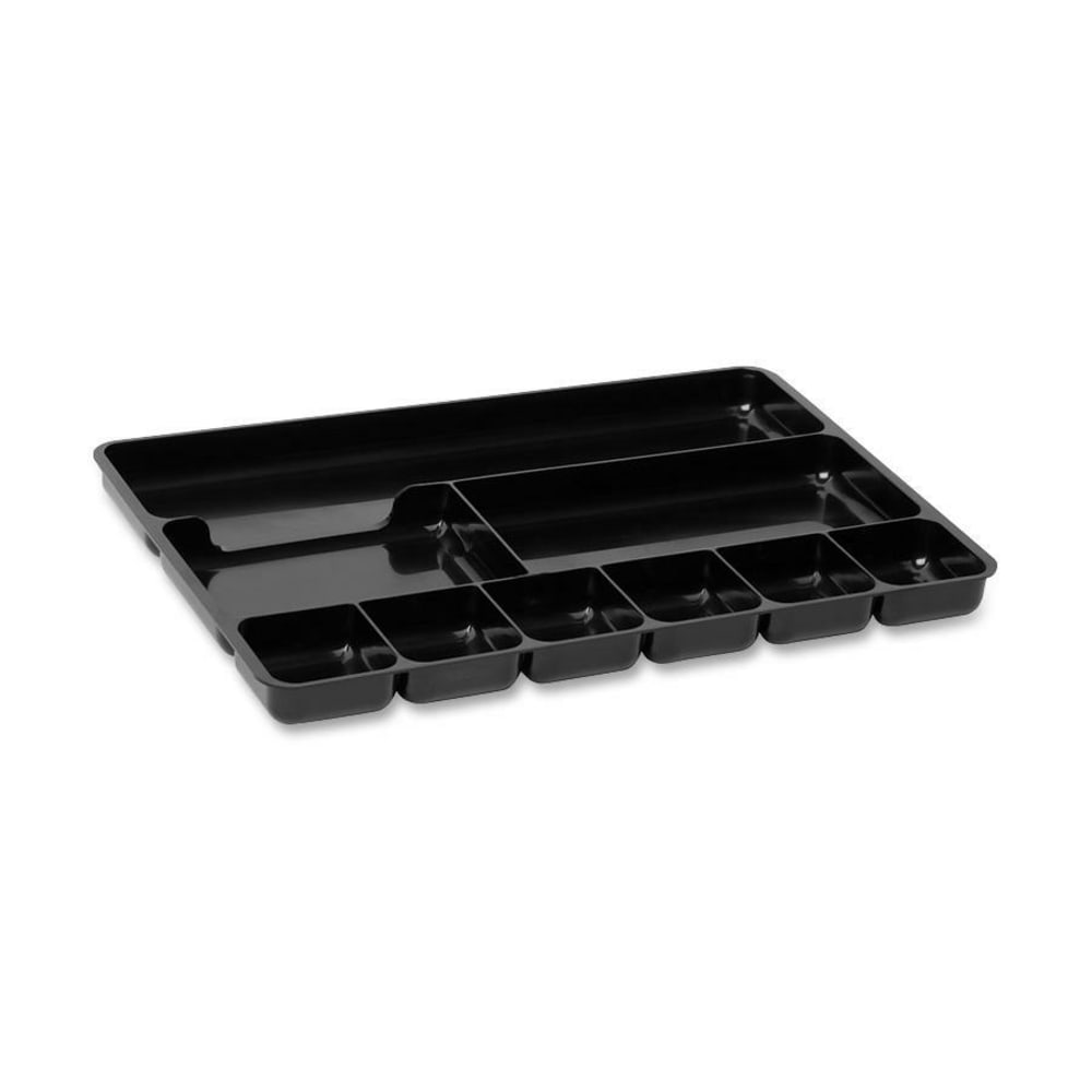 Rubbermaid Regeneration Plastic Storage Drawer Organizer, 1 1/4in x 9 3/8in x 14in, Black (Min Order Qty 10) MPN:45706