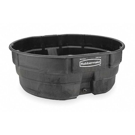 Stock Tank, L 63 1/4, W 69, Cap 300 gal., Black MPN:FG424700BLA