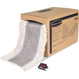 Rubbermaid® 40' Cut to Length Cotton Dust Mop White - FGM15000WH00 FGM15000WH00