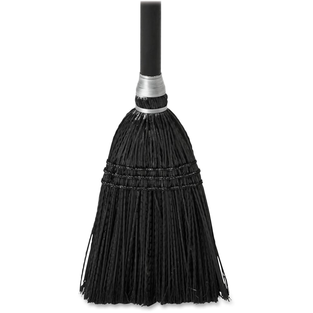 Rubbermaid Commercial Executive Series Lobby Broom - Synthetic Bristle - 7in Overall Length - Wood Handle - 12 / Carton MPN:2536CT