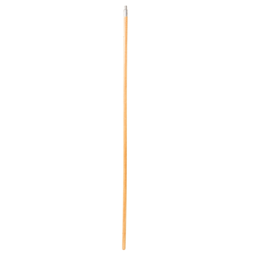 Rubbermaid Commercial Products 60in Threaded Wood Broom Handle, Metal Tip, 15/16in, Lacquered MPN:FG636400LAC