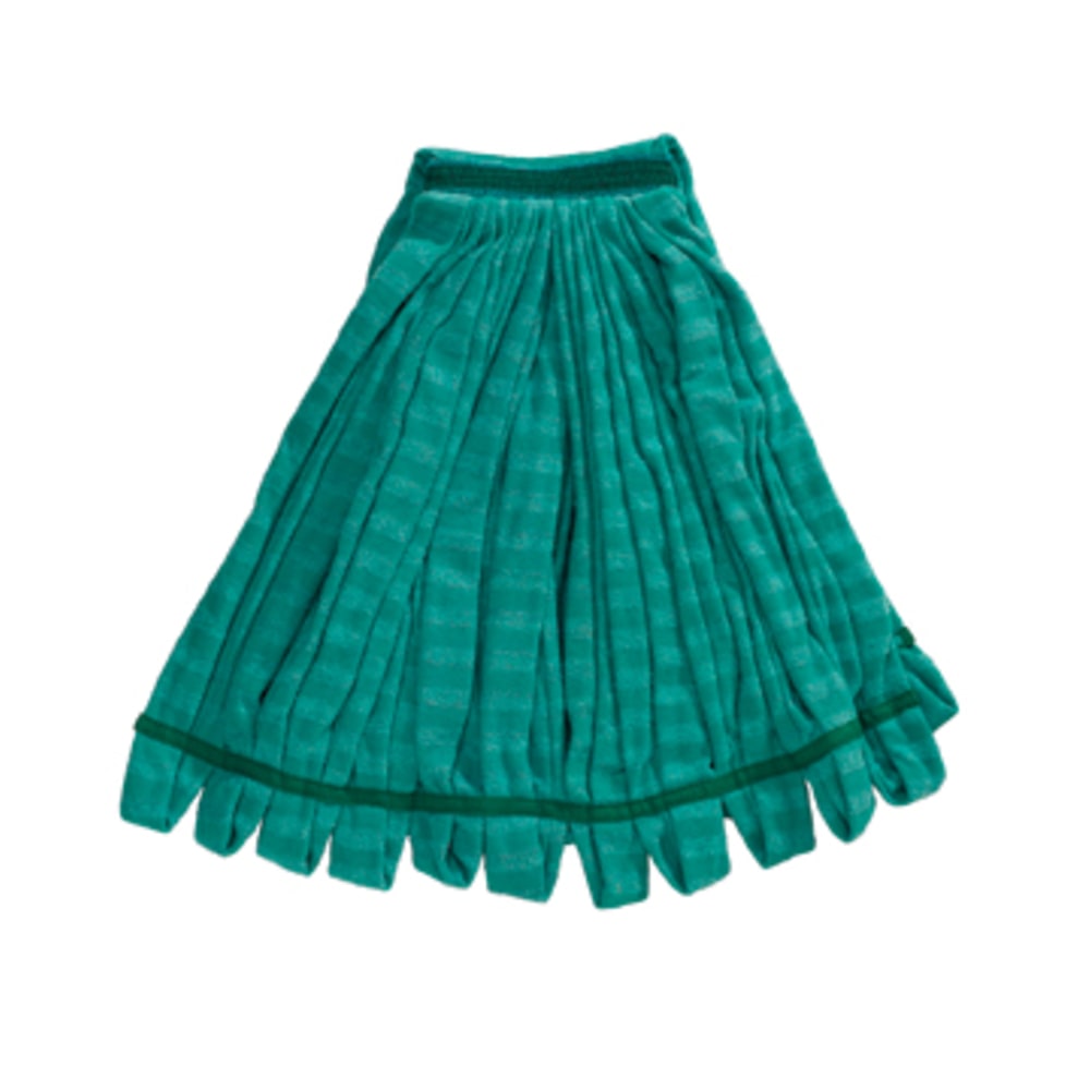 Rubbermaid Commercial 24 Oz. Microfiber Tube Wet Mop, 1in Headband, Green, FGT81306GR00 MPN:FGT81306GR00