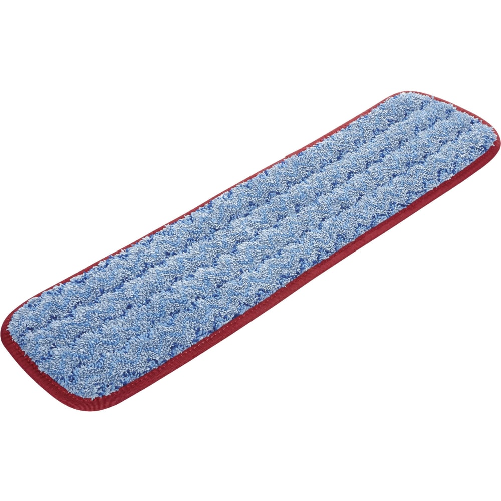 Rubbermaid Commercial Hygen 18in Microfiber Wet Pad - 18in Width - MicroFiber - 12 / Carton MPN:Q410REDCT