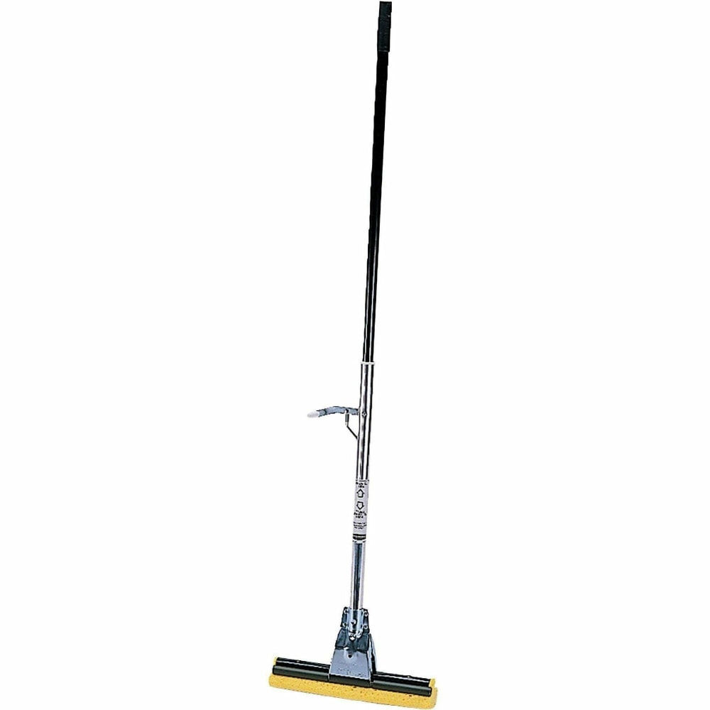 Rubbermaid Commercial 12in Head Steel Sponge Mop - 12in Width Cellulose Head Steel Handle - Refillable - Bronze - 6 / Carton MPN:RCP6435BZECT