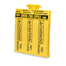 Rubbermaid® 4254 Over-The-Spill™ Pad 22 Sheets/Pad FG425400YEL - Pkg Qty 12