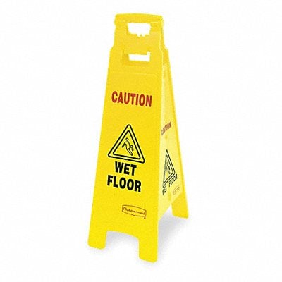 Floor Safety Sign Yellow HDPE 37 in H MPN:FG611477YEL