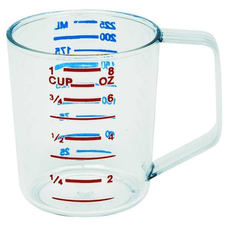 Polycarbonate Measuring Cup, 1 Cup, Clear MPN:FG321000CLR