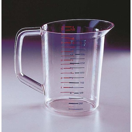 Polycarbonate Measuring Cup, 2 Quarts MPN:FG321700CLR