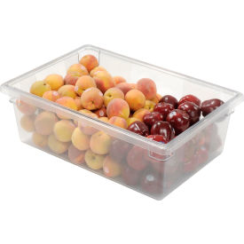 Rubbermaid 3300-00 Clear Plastic Box 12.5 Gallon 18 x 26 x 9 FG330000CLR - Pkg Qty 6