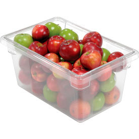 Rubbermaid 3304-00 Clear Plastic Box 5 Gallon 18 x12 x 9 FG330400CLR - Pkg Qty 6