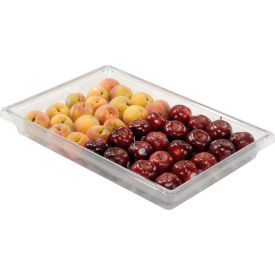 Rubbermaid 3306-00 Clear Plastic Box 5 Gallon 18 x 26 x 3-1/2 FG330600CLR - Pkg Qty 6