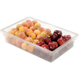 Rubbermaid 3308-00 Clear Plastic Box 8.5 Gallon 18 x 26 x 6 FG330800CLR - Pkg Qty 6