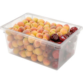 Rubbermaid 3328-00 Clear Plastic Box 16.62 Gallon 18 x 26 x 12 FG332800CLR - Pkg Qty 6