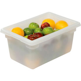 Rubbermaid 3504-00 White Plastic Box 5 Gallon 18 x 12 x 9 FG350400WHT - Pkg Qty 6