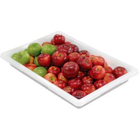 Rubbermaid 3506-00 White Plastic Box 5 Gallon 18 x 26 x 3-1/2 FG350600WHT - Pkg Qty 6