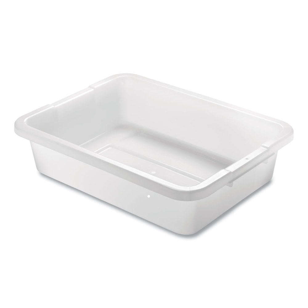 Rubbermaid Commercial Bus/Utility Box, 15in x 20in x 5in, White MPN:FG334992WHT