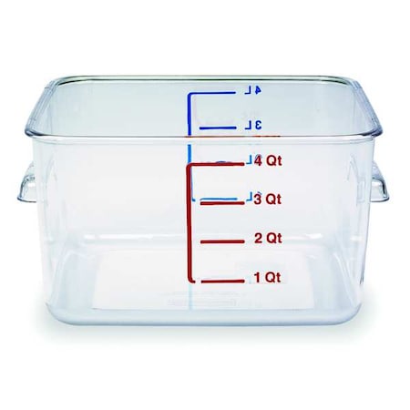Food Storage Container, 8 3/4 in L, Clear MPN:FG630400CLR