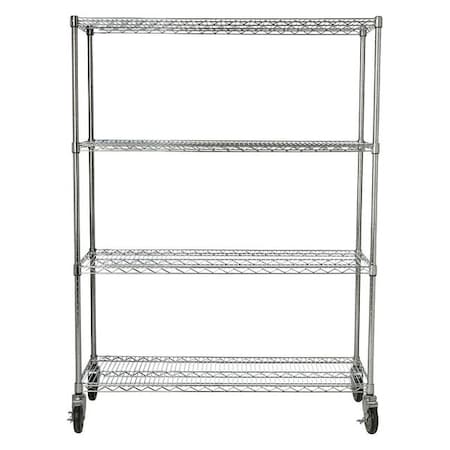 Mobile Rack, Shelf Ingredient Bins, Chrome MPN:FG9G8000CHRM